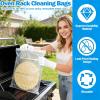 2026 New Oven Rack Cleaning Bags,Reusable Thickened And Leak-Proof PE Bags for Deep Soaking Grill Grates,Heavy-Duty No Scrub Oven Rack Cleaner Bags for BBQ Racks,Extra-Large Size,Hands-Free (5, M) view 2