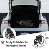 Lightweight All-Terrain Sports Wheelchair,Portable Folding Wheelchair for Adults,220Lbs Load Capacity(Black B,42cm/16.5in) view 4