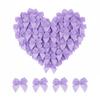 100 Pcs Mini Bows + 100 Glue Dots, for Balloon Garland, Cake Topper, Gift Wrapping, Wedding Birthday Christmas Party Decor, DIY Crafts, Home Scrapbooking (Purple) view 1