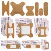 120PCS Flexible Assorted Bandages for 24 Hours Variety Pack Strong Hold for Fingertips Cuts Scrapes Wounds First Aid view 1