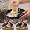 12 Pcs Bamboo Dish Brush Set, Palm Wooden and Sisal Bristles Dish Scrubber, Dish Brushes with Lanyard, Durable Wood Dishes Scrub, Natural Round Vegetable Cleaning Pots Pans Sink Washing Kitchen Brush view 4