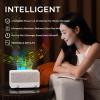 Fireplace Flame Essential Oil Diffuser, Ultrasonic Cool Mist Humidifier with Bluetooth Speaker, 7 Colors LED Ambient Light Aromatherapy Diffuser, Auto-Off Protection for Home Bedroom Office Yoga view 2