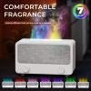 Fireplace Flame Essential Oil Diffuser, Ultrasonic Cool Mist Humidifier with Bluetooth Speaker, 7 Colors LED Ambient Light Aromatherapy Diffuser, Auto-Off Protection for Home Bedroom Office Yoga view 4