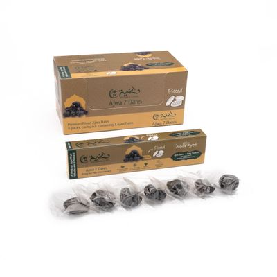 Daniya Premium Ajwa Pitted Dates 55g (7+1 Dates) | Pack of 6 | Daily Pack | Wholesome and Natural | Your Natural Path to Sweetness, Energy and Goodness
