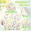100 Pcs Wildflower Party Napkins Spring Floral Disposable Paper Napkins 2 Ply 6.5 Inch Flower Hand Towel for Decoupage Parties Picnic Wedding Birthday Baby Shower Decorations view 3