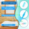 160 Pcs Prepasted Disposable Toothbrushes Bulk Plastic Individually Wrapped Toothbrushes with Toothpaste for Unisex Office Home Travel School Charity Homeless Camp Housewarming Gifts (Color Set 2) view 3