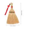 BESPORTBLE Handmade Corn Broom Brush 29Cm Short Handle Desktop Dust Broom Natural Straw Sweeping Tool for Household Bed Sofa Carpet Cleaning view 2