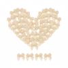 100 Mini Satin Ribbon Bows, Small Bows for Balloon Garland, Cake Decorating, Gift Wrapping, DIY Crafts (Champagne) view 1