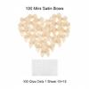 100 Mini Satin Ribbon Bows, Small Bows for Balloon Garland, Cake Decorating, Gift Wrapping, DIY Crafts (Champagne) view 3