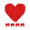 100 Mini Satin Bows with Adhesive Dots, Small Decorative Ribbon Bows for Gift Wrapping, Crafts, Party Decorations (Red) view 1