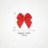 100 Mini Satin Bows with Adhesive Dots, Small Decorative Ribbon Bows for Gift Wrapping, Crafts, Party Decorations (Red) view 2