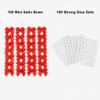 100 Mini Satin Bows with Adhesive Dots, Small Decorative Ribbon Bows for Gift Wrapping, Crafts, Party Decorations (Red) view 3