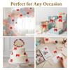 100 Mini Satin Bows with Adhesive Dots, Small Decorative Ribbon Bows for Gift Wrapping, Crafts, Party Decorations (Red) view 4
