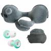 Airplane Travel Pillow with 360 Neck Support & Noise Reducing Ear Plugs Ultimate Accessories Set for Frequent Flyers, Long Flights, Car Rides Ergonomic Compact Gadgets view 1