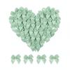 100 Pcs Mini Bows + 100 Glue Dots, for Balloon Garland, Cake Topper, Gift Wrapping, Wedding Birthday Christmas Party Decor, DIY Crafts, Home Scrapbooking (Green)