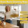 CLOUDEMO Oven Rack Cleaning Bags, No Scrub Oven Rack Cleaner Bags, No Cleaner Included, Reusable, Suitable for Cleaning of Various Sizes (3 Pcs-L+3 Pcs-S) view 3