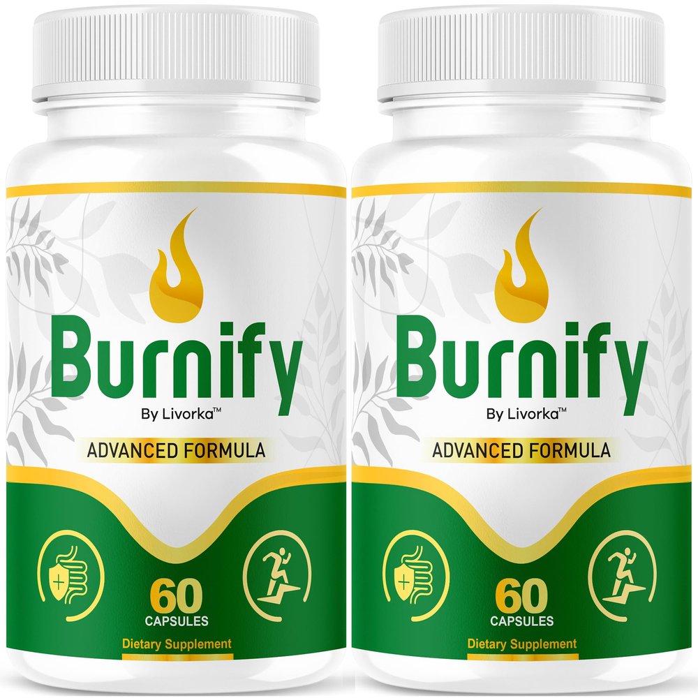 (2 Pack) Burnify Capsules - Official Burnify Premium Advanced Formula Capsulas Natural Ingredients Multivitamin Supplement Support Pastillas for Health Overall & Wellness, 120 Capsules for 2 Months