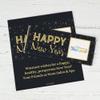 12 Count Personalized Add Your Logo New Year?s Eve Chocolate Candy Bar Favors For Promotional Giveaways, Corporate Party Gifts, Custom Company Event Favors & More view 3