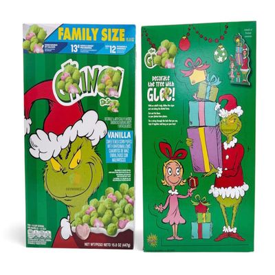 Breakfast Cereal, Sweetened Vanilla Corn Puffs with Marshmallows, Family Size, 15.8 oz with One cardboard box of crunchy - 2 Pack