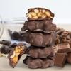 Chocolate Caramel Rice Crispies Clusters White Gift Box - by It's Delish | 12 OZ Premium Dark Chocolate Covered Crips Rice Nuts with Carmel Cluster without Nuts | Christmas Gifts Box of Chocolates Candy Turtles Vegan, Kosher view 2