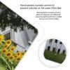 Sunflowers White Picket Fence Scale for Body Weight Anti-Slip Tempered Glass Digital Bathroom Scales Clear LCD Display Weighing Scale Safe Rounded Corners Smart Scales view 4
