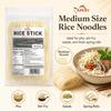 APEXY Rice Stick Noodles, 14 oz Pack of 6, Medium Rice Noodles for Pad Thai, Pho, Stir-Fry, Soup, Spring Rolls & Asian Cooking view 3