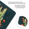 Cactus Art Scale for Body Weight Anti-Slip Tempered Glass Digital Bathroom Scales Clear LCD Display Weighing Scale Safe Rounded Corners Smart Scales view 4