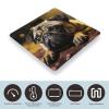 Cry Pug Scale for Body Weight Anti-Slip Tempered Glass Digital Bathroom Scales Clear LCD Display Weighing Scale Safe Rounded Corners Smart Scales view 3