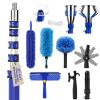 30FT Light Bulb Changer for High Ceilings with 5-24FT Heavy Duty Extension Pole,High Ceiling Fan Duster Extendable Reusable Cobweb,Feather,Window Cleaning Squeegee Kit for Home & House,Interior Roof view 1