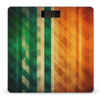 Different Stripe Patterns Scale for Body Weight Anti-Slip Tempered Glass Digital Bathroom Scales Clear LCD Display Weighing Scale Safe Rounded Corners Smart Scales