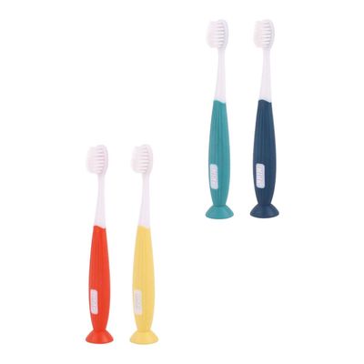 FOYTOKI Toothbrush 4Pcs Set Soft Bristles Manual Cleaning Toothbrush for Ages 3-12 Oral Care Dental Tool with Colorful Handles for S Teeth Protection