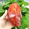 Crystal Red Agate Torch Crystal Flame Carnelian Quartz Form Fire Crystals (Size : 210-250g) view 3