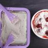 Instant Ice Cream Maker Kit, DIY Rolled Ice Cream Sorbet Set with 2 Scrapers, Food-Grade Stainless Steel & Non-Electric Family Activity, Suitable for Yogurt, Sorbet (Purple) view 3