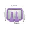 Instant Ice Cream Maker Kit, DIY Rolled Ice Cream Sorbet Set with 2 Scrapers, Food-Grade Stainless Steel & Non-Electric Family Activity, Suitable for Yogurt, Sorbet (Purple) view 4