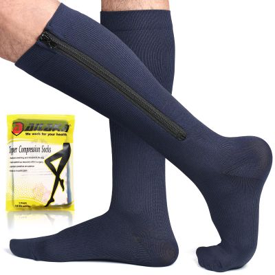 Ailaka Medical 15-20 mmHg Zipper Compression Socks Women Men