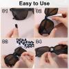 48 Pairs Soft Foam Nose Pads for Eyeglasses, Glasses Non Slip Replacement Nose Pads Soft Cushion, Self-Adhesive Eyeglasses Noses Cushion Pad for Glasses, Sunglasses (Black) view 2