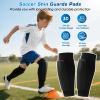 2026 New Shin Guards Pads Socks for Skiing, Shin Pads for Youth Adult Ski Shin Guards Calf Compression Sleeve with Honeycomb Pads Lightweight Calf Protective Gear for Boys Girls Men(L) view 2