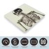 Human Skeleton Scale for Body Weight Anti-Slip Tempered Glass Digital Bathroom Scales Clear LCD Display Weighing Scale Safe Rounded Corners Smart Scales view 3