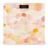 Orange and Yellow Scale for Body Weight Anti-Slip Tempered Glass Digital Bathroom Scales Clear LCD Display Weighing Scale Safe Rounded Corners Smart Scales view 1