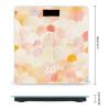 Orange and Yellow Scale for Body Weight Anti-Slip Tempered Glass Digital Bathroom Scales Clear LCD Display Weighing Scale Safe Rounded Corners Smart Scales view 2