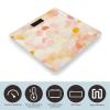 Orange and Yellow Scale for Body Weight Anti-Slip Tempered Glass Digital Bathroom Scales Clear LCD Display Weighing Scale Safe Rounded Corners Smart Scales view 3