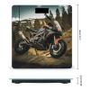 Sport Motorcycle Scale for Body Weight Anti-Slip Tempered Glass Digital Bathroom Scales Clear LCD Display Weighing Scale Safe Rounded Corners Smart Scales view 2