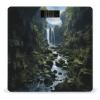 Waterfall Cliff Scale for Body Weight Anti-Slip Tempered Glass Digital Bathroom Scales Clear LCD Display Weighing Scale Safe Rounded Corners Smart Scales view 1