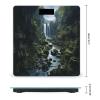 Waterfall Cliff Scale for Body Weight Anti-Slip Tempered Glass Digital Bathroom Scales Clear LCD Display Weighing Scale Safe Rounded Corners Smart Scales view 2