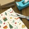 pnyoin Merry Christmas Wrapping Paper Roll,Happy Year Symbols Tree Gift Wrap Perfect for Xmas,Birthday,Weddings, Brides, Holidays, Baby Showers58 x 23 inches,4 Roll view 4