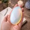 Crysmona Natural Large Opalite Gemstone Polished Palm Stone Healing Crystals Thick Natural Reiki Worry Stone Energy Balancing Anxiety Stress Relief Meditation 1 Pc view 4