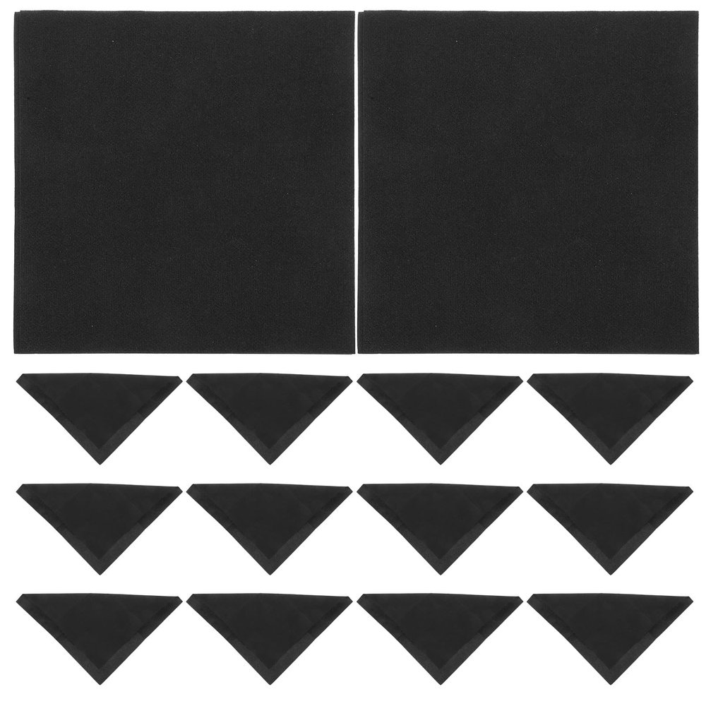 UTHCLO Disposable Black Paper Napkins 50Pcs 25X25Cm Party Wedding Dinner Guest Napkins for Hotel Restaurant Use