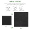 UTHCLO Disposable Black Paper Napkins 50Pcs 25X25Cm Party Wedding Dinner Guest Napkins for Hotel Restaurant Use view 2