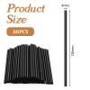 100 Pcs Black Cocktail Straws, 5.12 Inch Short Disposable Plastic Drink Straws Small Short Drinking Straw for Whiskey Bar Club Cocktail Cold Drinks, Cups Travel Mugs Crafts Home Bars Use view 2