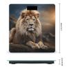 Creative Animals Lion Scale for Body Weight Anti-Slip Tempered Glass Digital Bathroom Scales Clear LCD Display Weighing Scale Safe Rounded Corners Smart Scales view 2